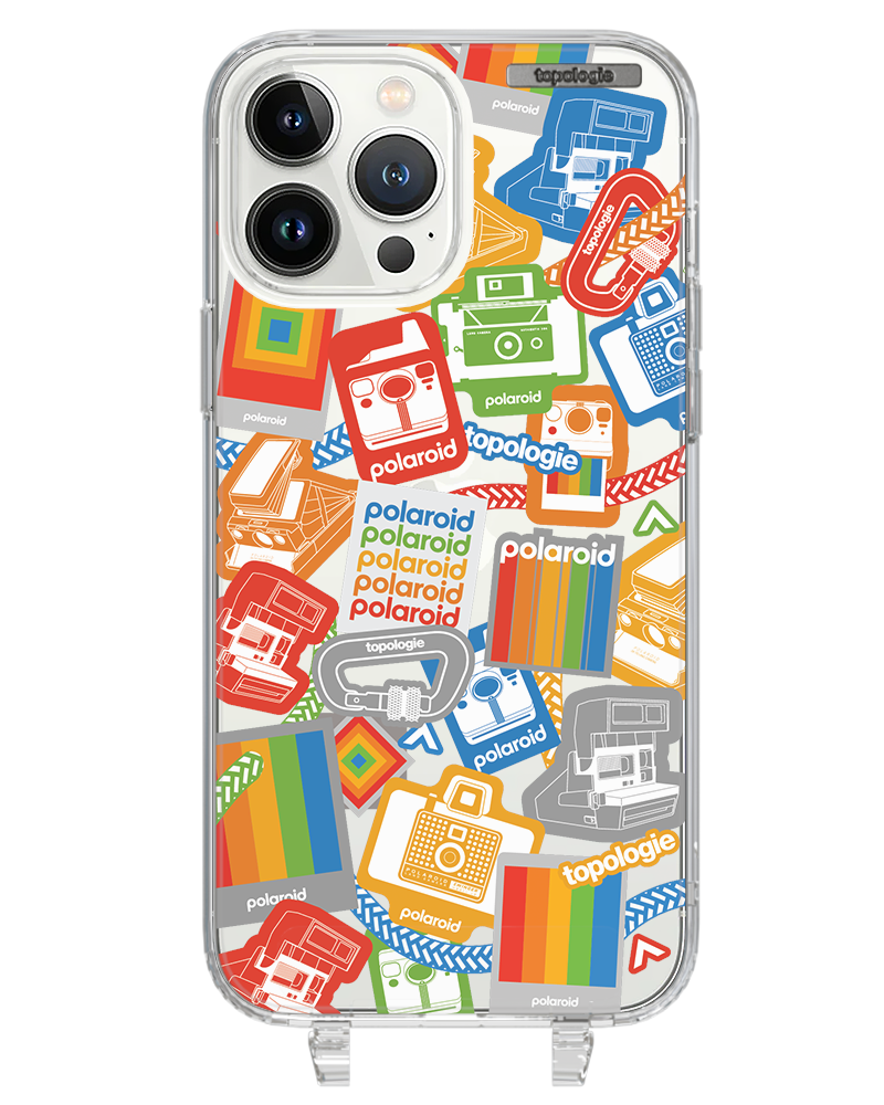 Polaroid x Topologie Bump Phone Case / Clear / Stickers