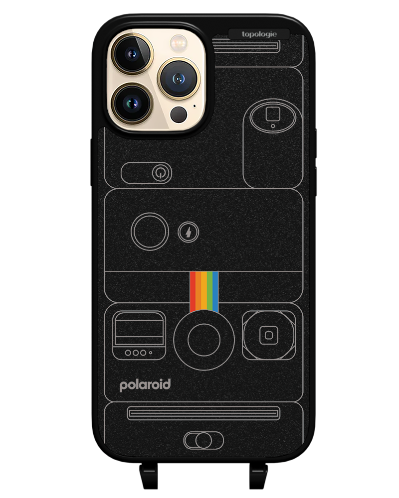 Polaroid x Topologie Bump Phone Case / Matte Black / Camera Black