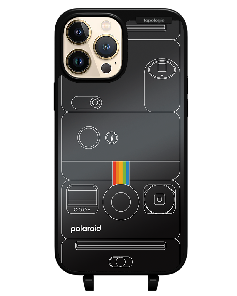 Polaroid x Topologie Bump Phone Case / Matte Black / Black Mirror / Camera Black