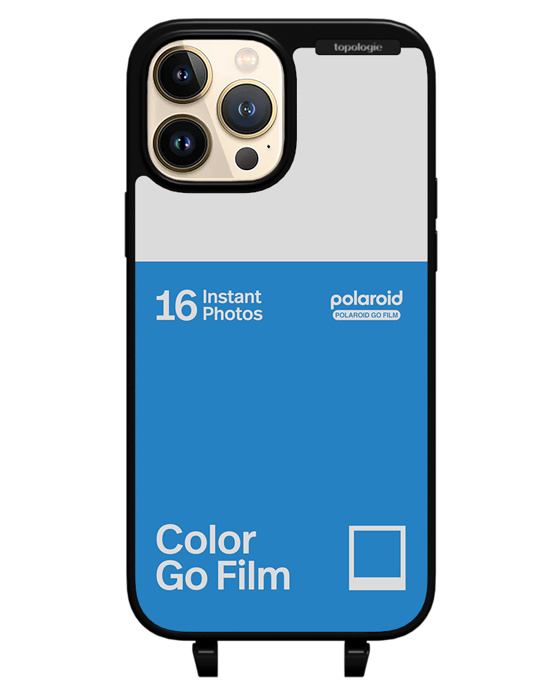 Polaroid x Topologie Bump Phone Case / Matte Black / Color Go Film Azure