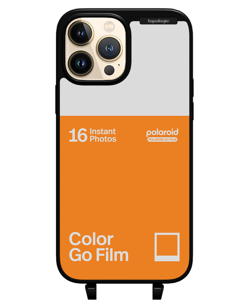 Polaroid x Topologie Bump Phone Case / Matte Black / Color Go Film Tangerine