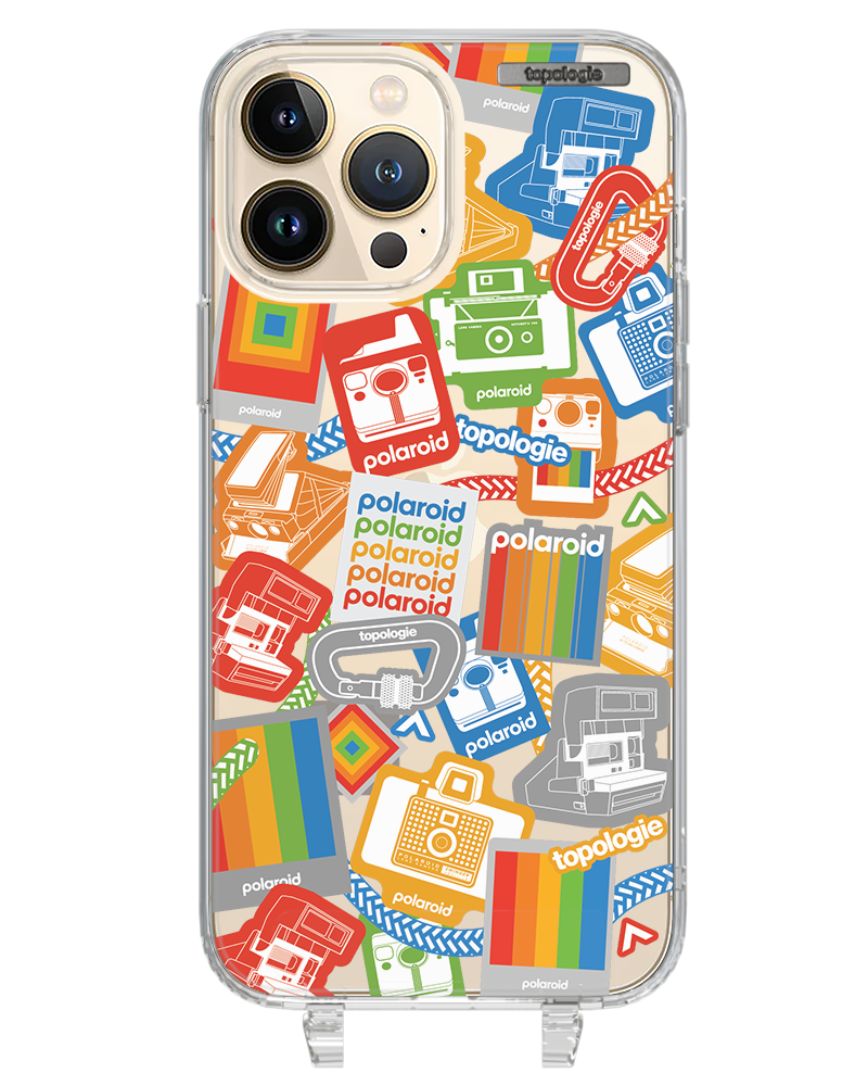 Polaroid x Topologie Bump Phone Case / Clear / Stickers