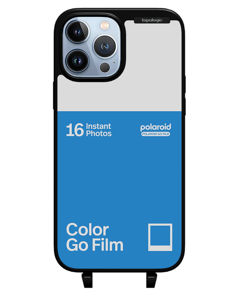 Polaroid x Topologie Bump Phone Case / Matte Black / Color Go Film Azure