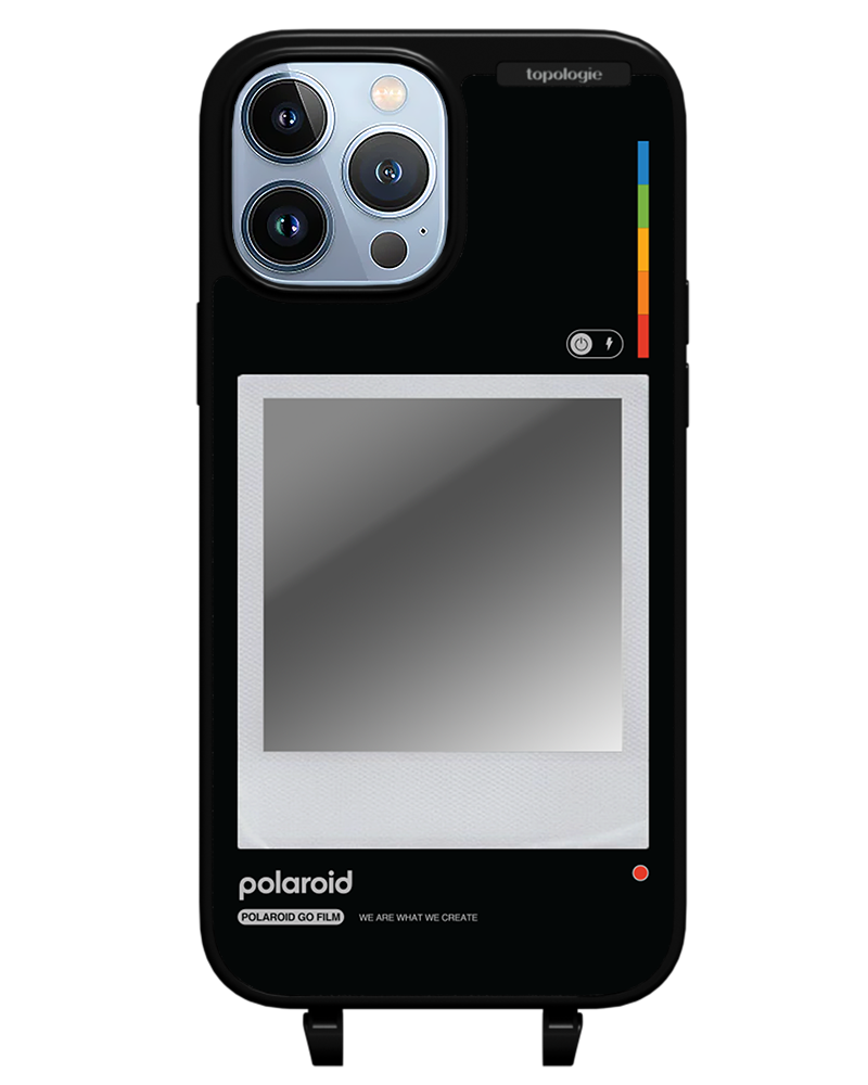 Polaroid x Topologie Bump Phone Case / Matte Black / Silver Mirror / Frame Black