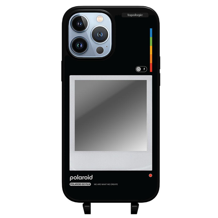 Polaroid x Topologie Bump Phone Case / Matte Black / Silver Mirror / Frame Black