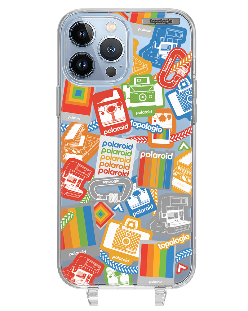 Polaroid x Topologie Bump Phone Case / Clear / Stickers