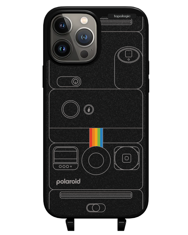 Polaroid x Topologie Bump Phone Case / Matte Black / Camera Black