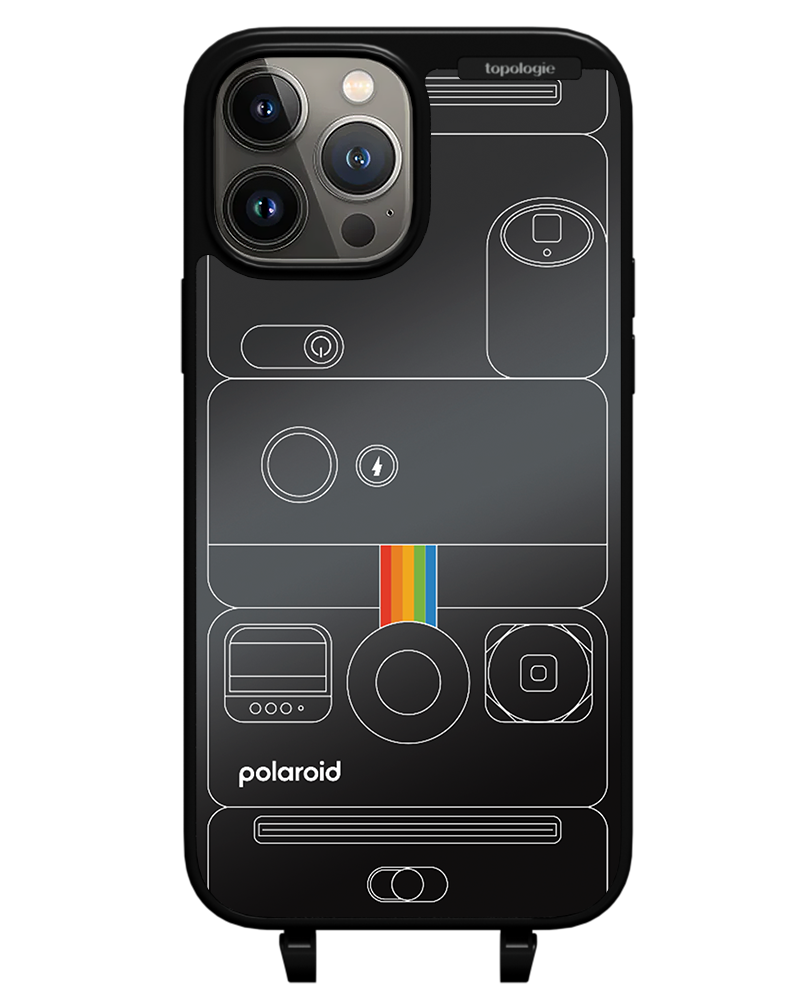 Polaroid x Topologie Bump Phone Case / Matte Black / Black Mirror / Camera Black
