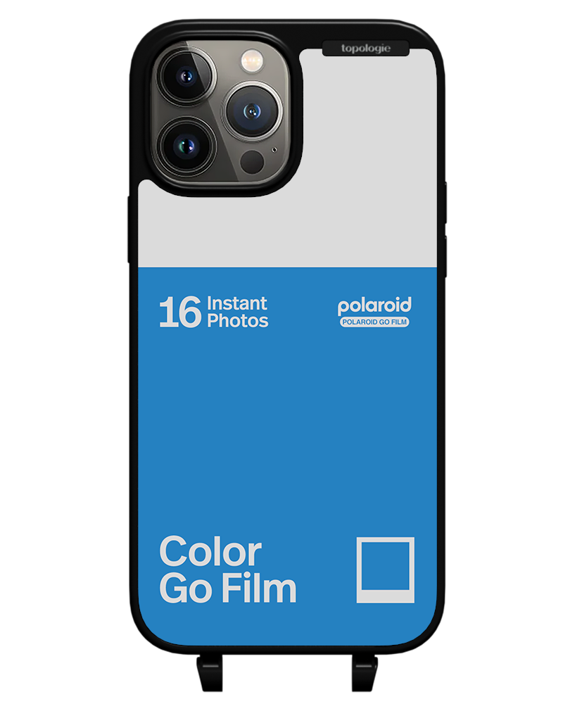 Polaroid x Topologie Bump Phone Case / Matte Black / Color Go Film Azure