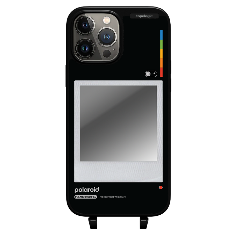 Polaroid x Topologie Bump Phone Case / Matte Black / Silver Mirror / Frame Black