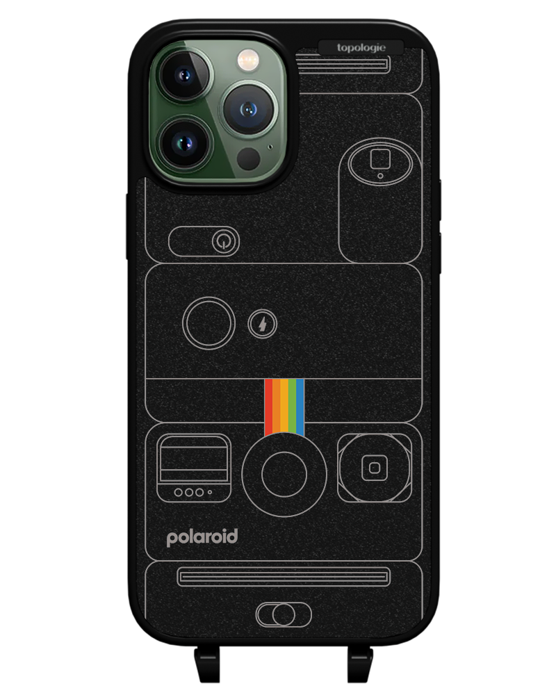 Polaroid x Topologie Bump Phone Case / Matte Black / Camera Black