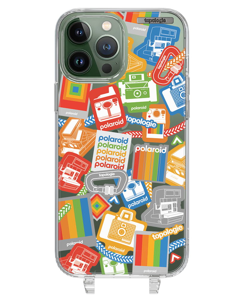 Polaroid x Topologie Bump Phone Case / Clear / Stickers