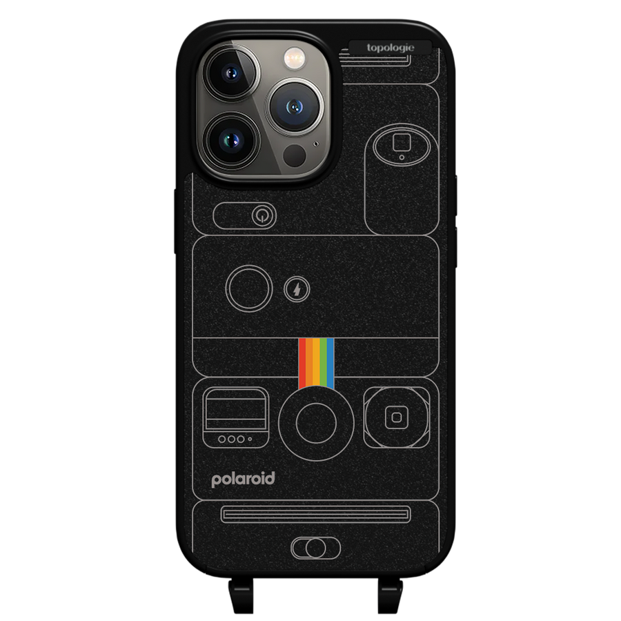 Polaroid x Topologie Bump Phone Case / Matte Black / Camera Black