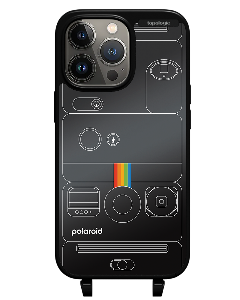 Polaroid x Topologie Bump Phone Case / Matte Black / Black Mirror / Camera Black