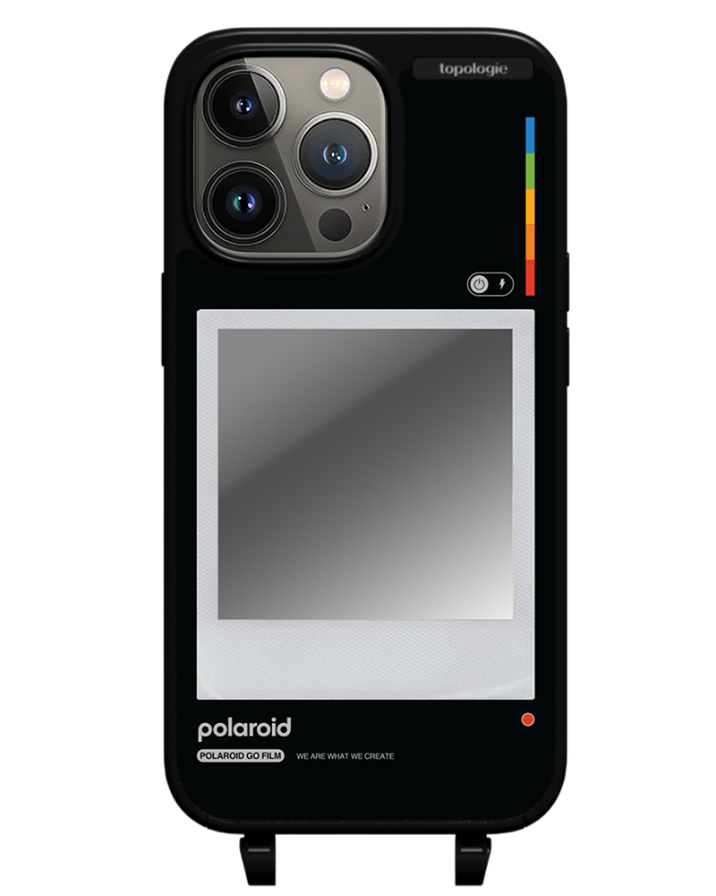 Polaroid x Topologie Bump Phone Case / Matte Black / Silver Mirror / Frame Black