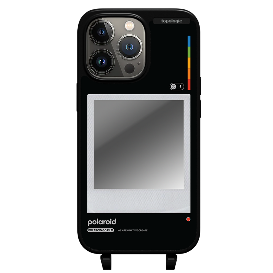 Polaroid x Topologie Bump Phone Case / Matte Black / Silver Mirror / Frame Black