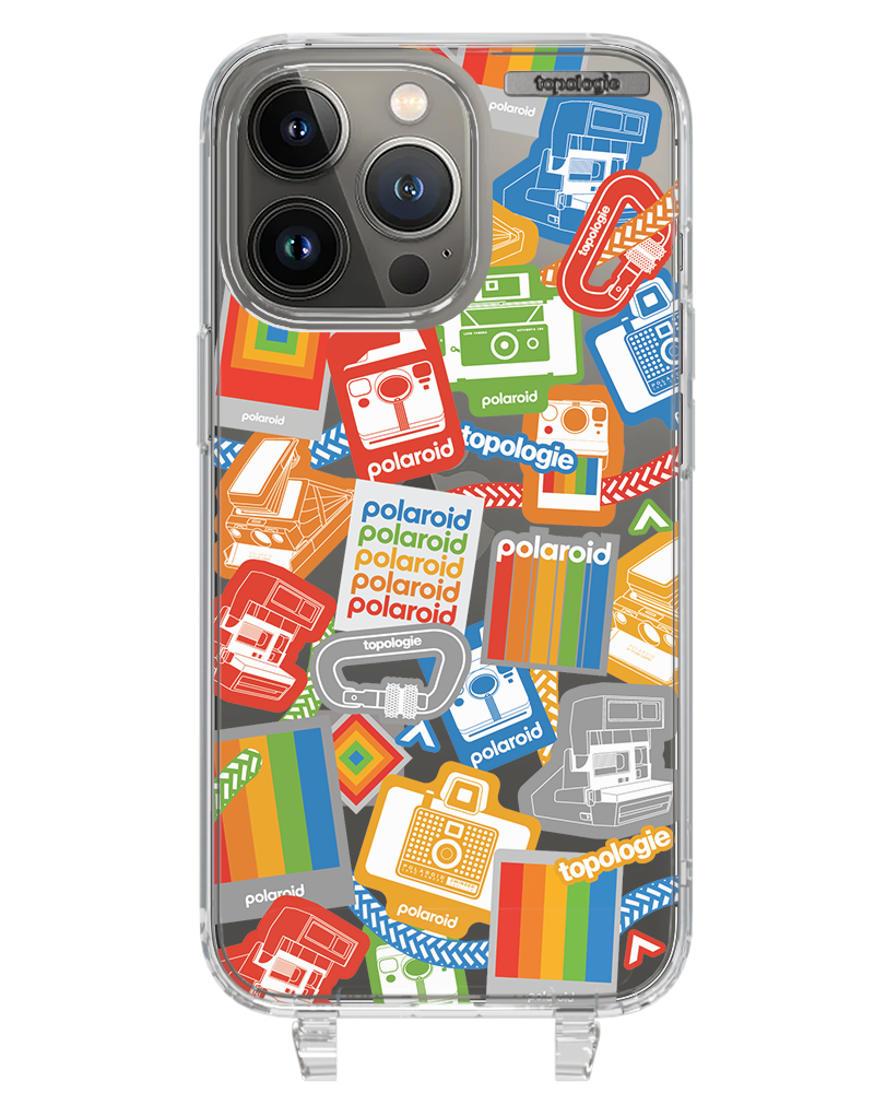 Polaroid x Topologie Bump Phone Case / Clear / Stickers