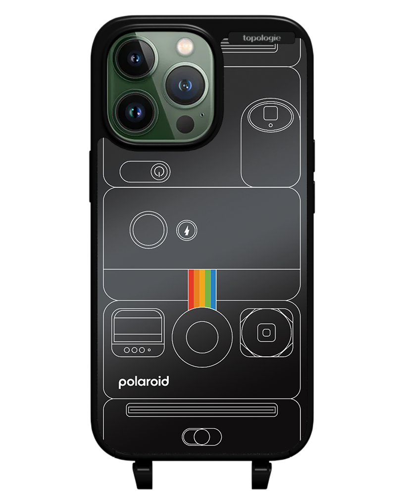 Polaroid x Topologie Bump Phone Case / Matte Black / Black Mirror / Camera Black