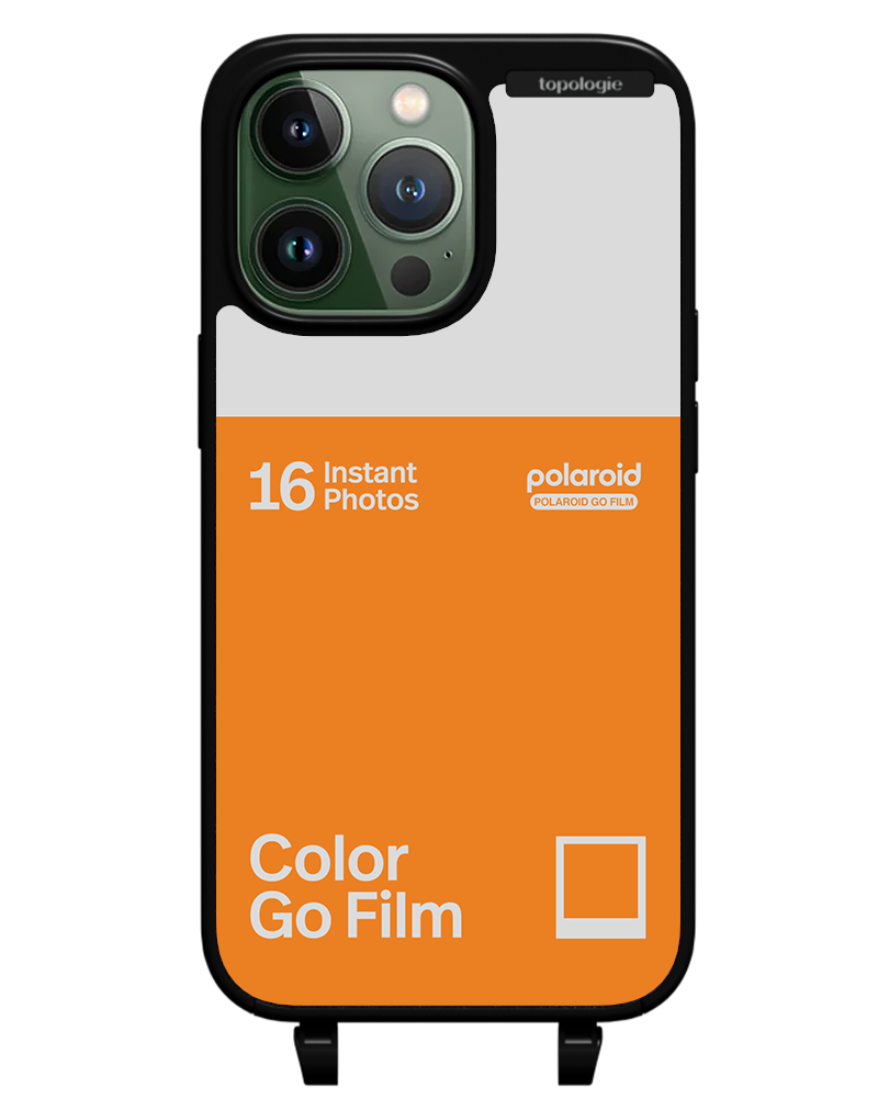 Polaroid x Topologie Bump Phone Case / Matte Black / Color Go Film Tangerine