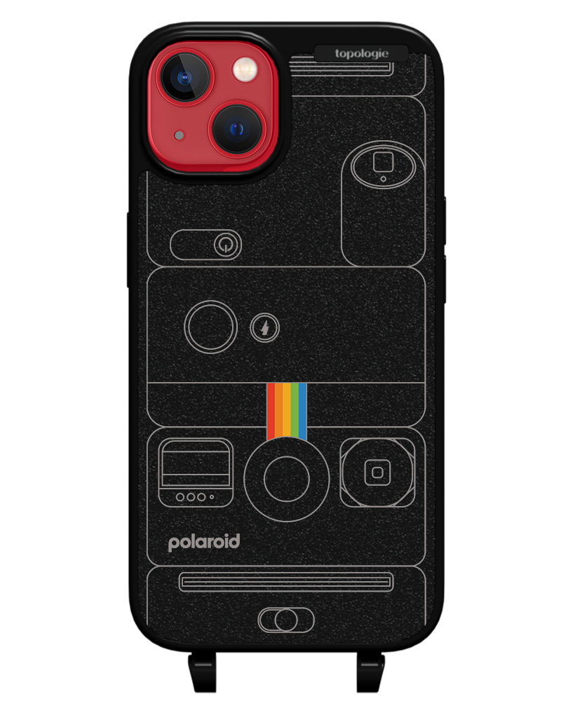 Polaroid x Topologie Bump Phone Case / Matte Black / Camera Black