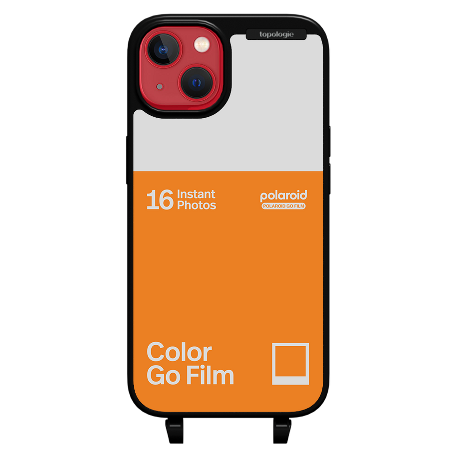 Polaroid x Topologie Bump Phone Case / Matte Black / Color Go Film Tangerine