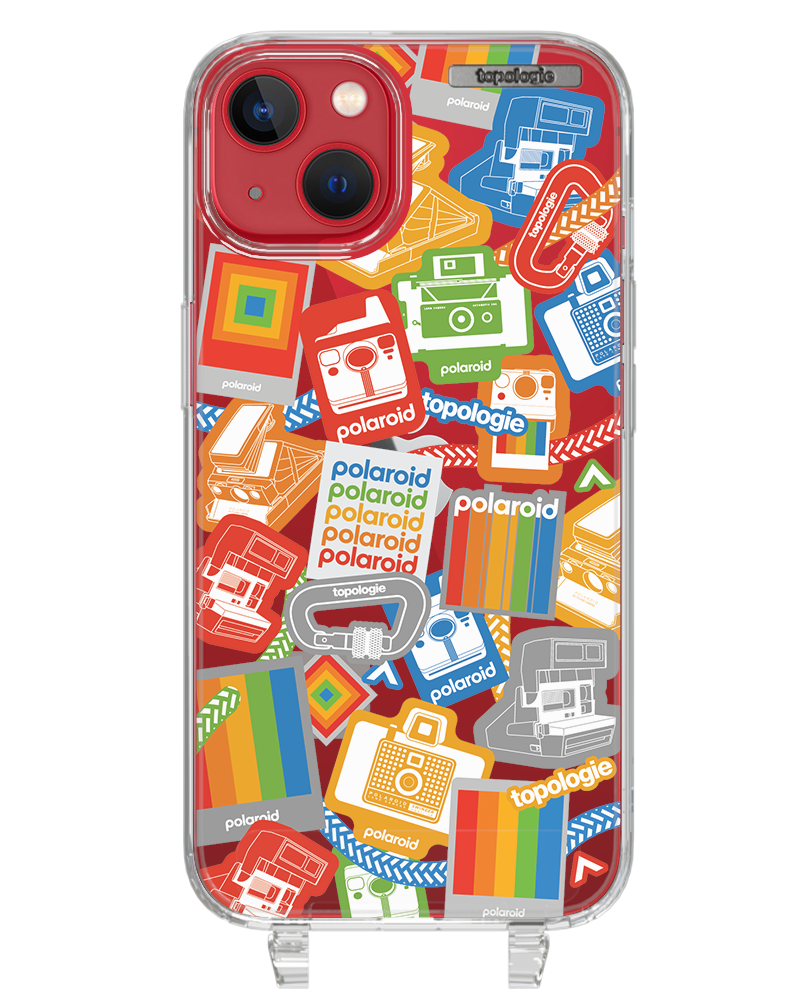 Polaroid x Topologie Bump Phone Case / Clear / Stickers