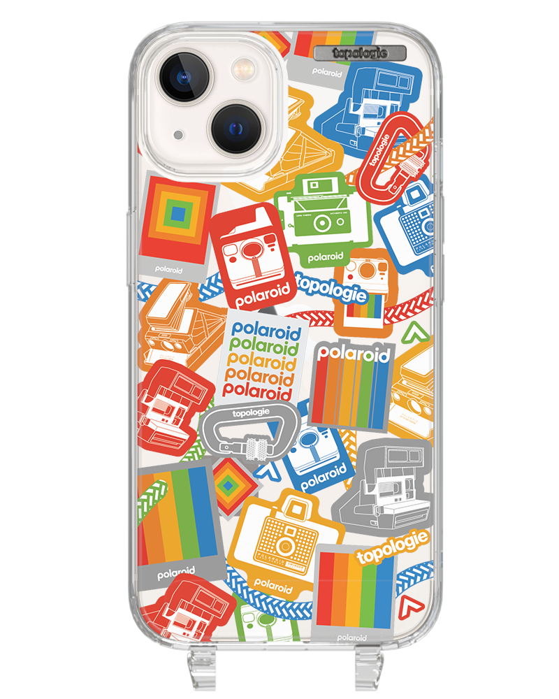Polaroid x Topologie Bump Phone Case / Clear / Stickers