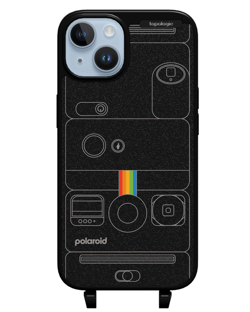 Polaroid x Topologie Bump Phone Case / Matte Black / Camera Black