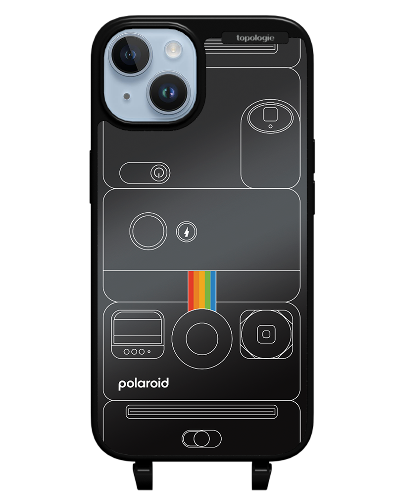 Polaroid x Topologie Bump Phone Case / Matte Black / Black Mirror / Camera Black