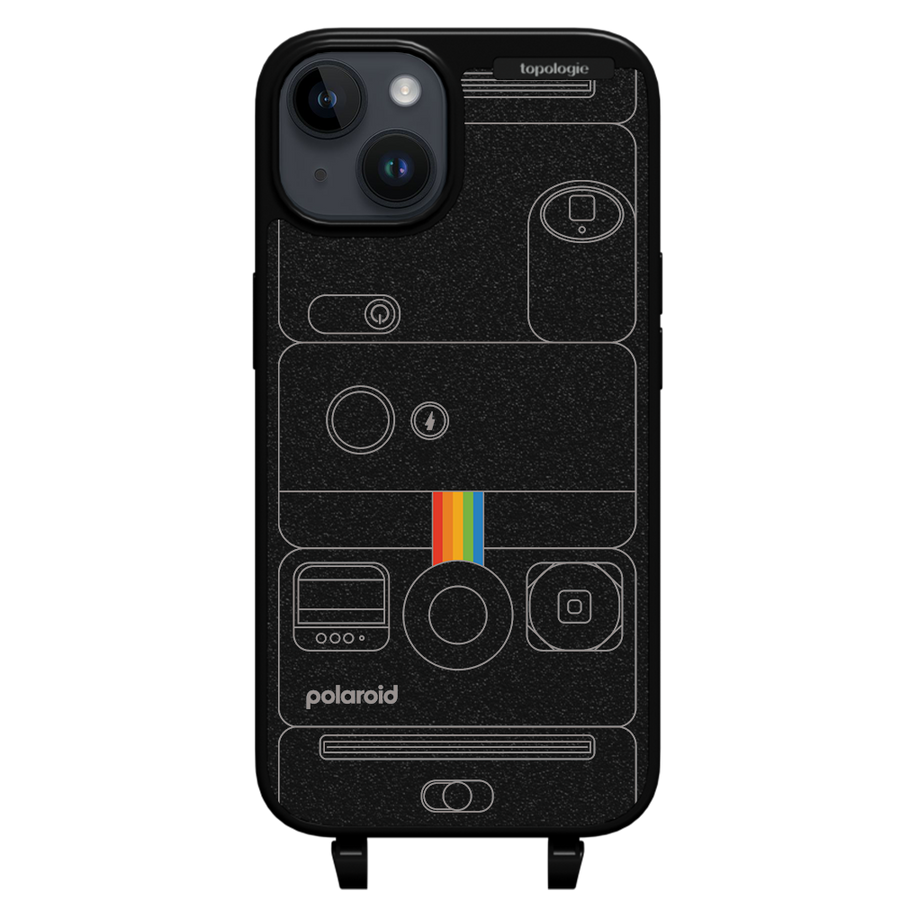 Polaroid x Topologie Bump Phone Case / Matte Black / Camera Black