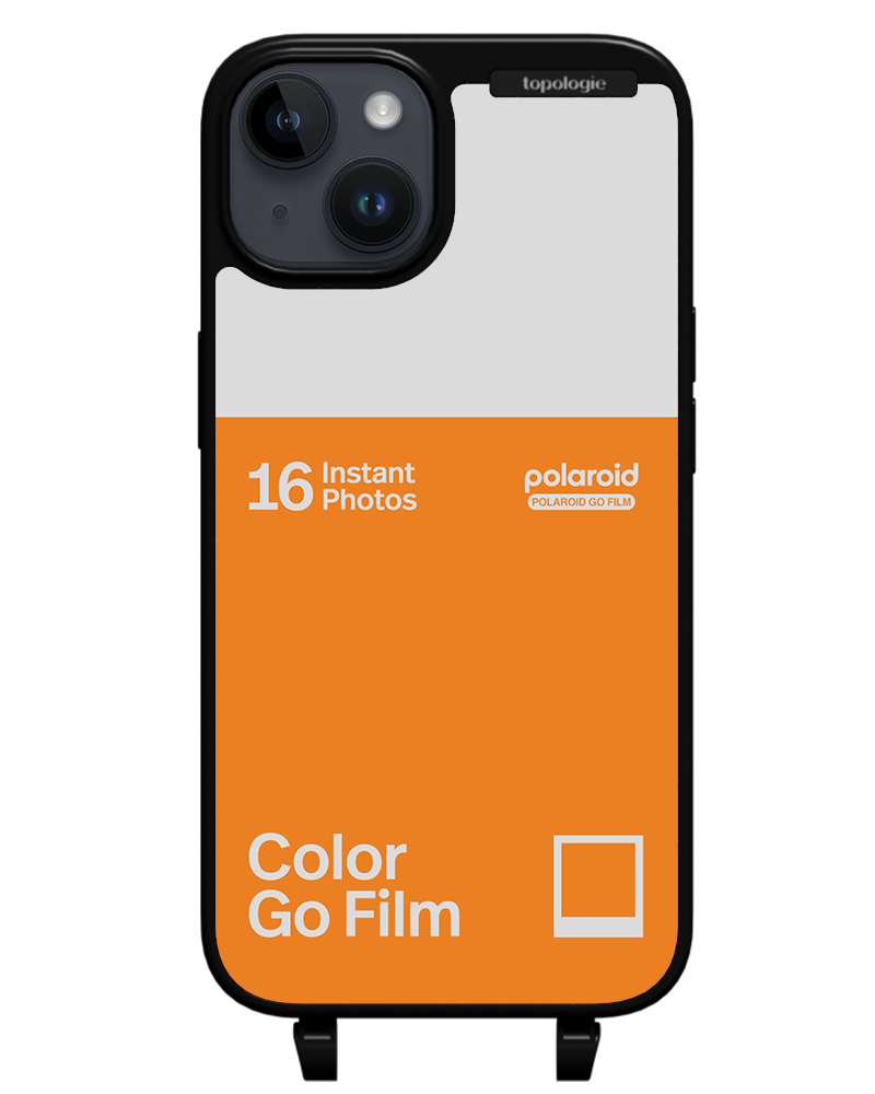 Polaroid x Topologie Bump Phone Case / Matte Black / Color Go Film Tangerine
