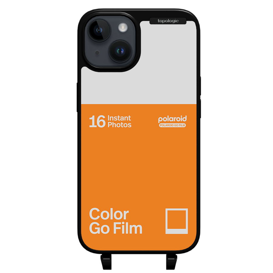 Polaroid x Topologie Bump Phone Case / Matte Black / Color Go Film Tangerine