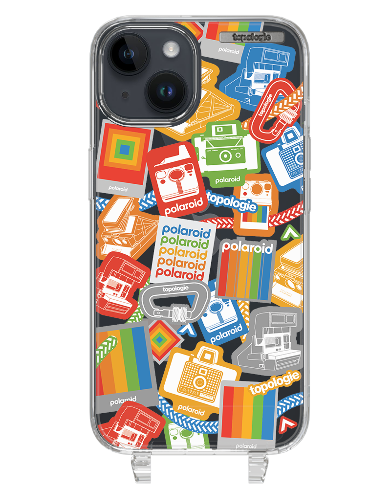 Polaroid x Topologie Bump Phone Case / Clear / Stickers