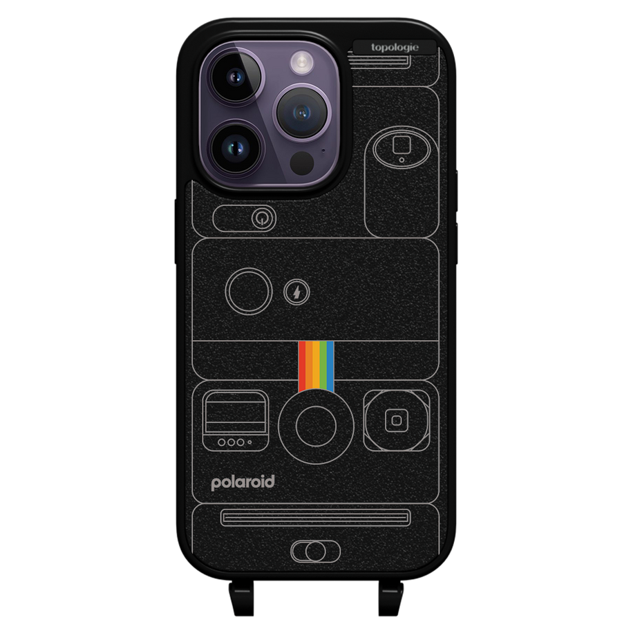 Polaroid x Topologie Bump Phone Case / Matte Black / Camera Black