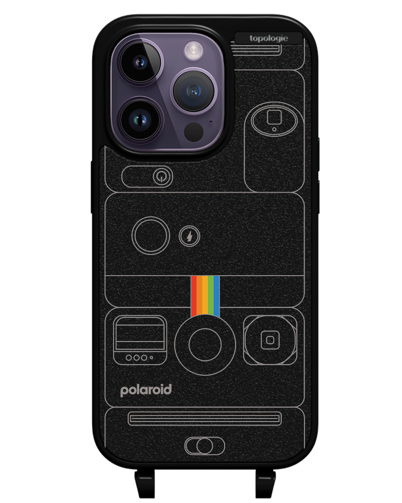 Polaroid x Topologie Bump Phone Case / Matte Black / Camera Black