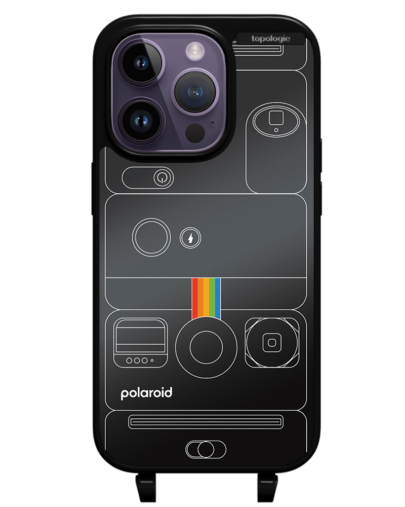Polaroid x Topologie Bump Phone Case / Matte Black / Black Mirror / Camera Black