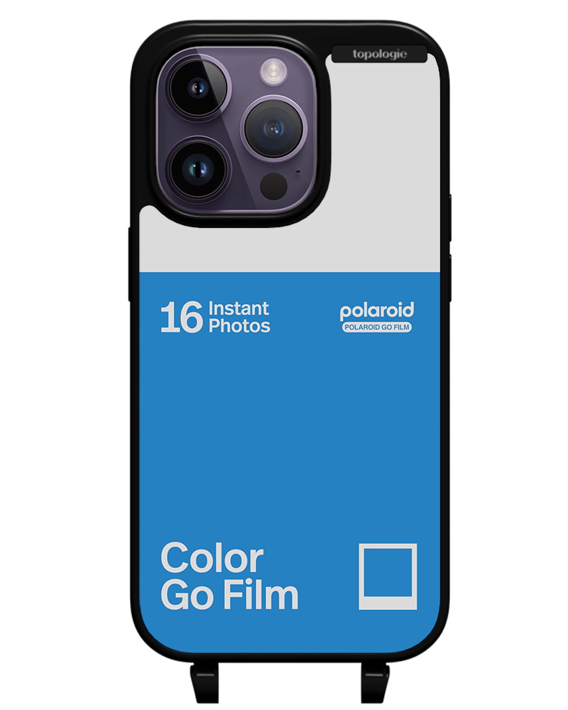 Polaroid x Topologie Bump Phone Case / Matte Black / Color Go Film Azure