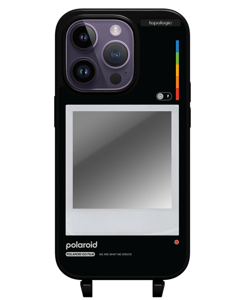 Polaroid x Topologie Bump Phone Case / Matte Black / Silver Mirror / Frame Black