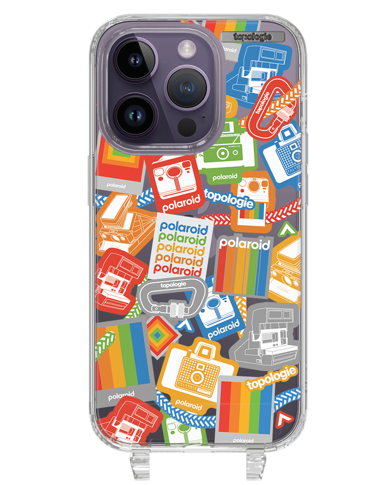 Polaroid x Topologie Bump Phone Case / Clear / Stickers