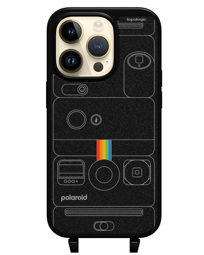 Polaroid x Topologie Bump Phone Case / Matte Black / Camera Black