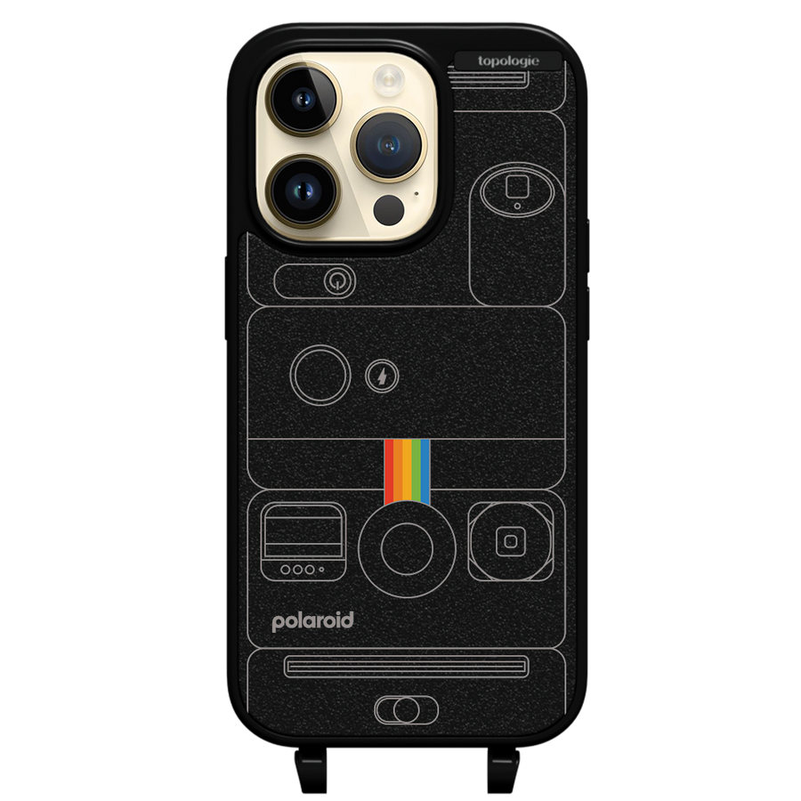 Polaroid x Topologie Bump Phone Case / Matte Black / Camera Black