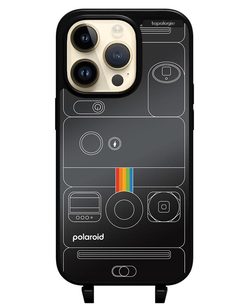 Polaroid x Topologie Bump Phone Case / Matte Black / Black Mirror / Camera Black