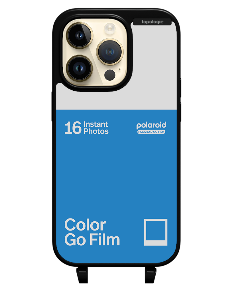 Polaroid x Topologie Bump Phone Case / Matte Black / Color Go Film Azure