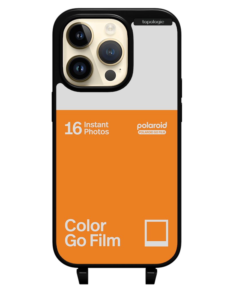 Polaroid x Topologie Bump Phone Case / Matte Black / Color Go Film Tangerine
