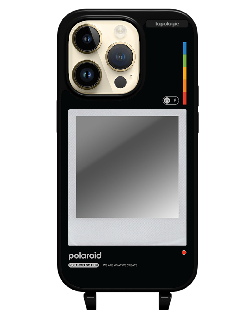 Polaroid x Topologie Bump Phone Case / Matte Black / Silver Mirror / Frame Black