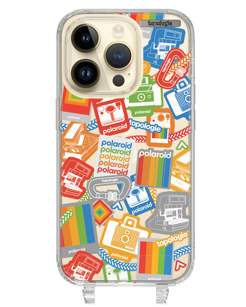 Polaroid x Topologie Bump Phone Case / Clear / Stickers