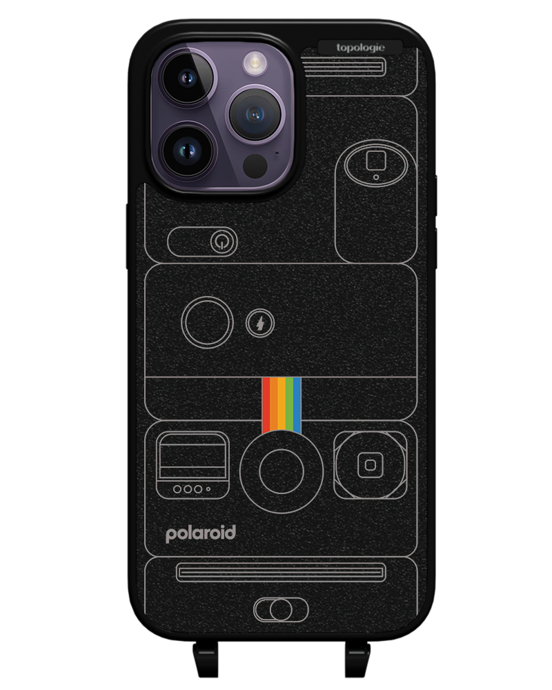 Polaroid x Topologie Bump Phone Case / Matte Black / Camera Black