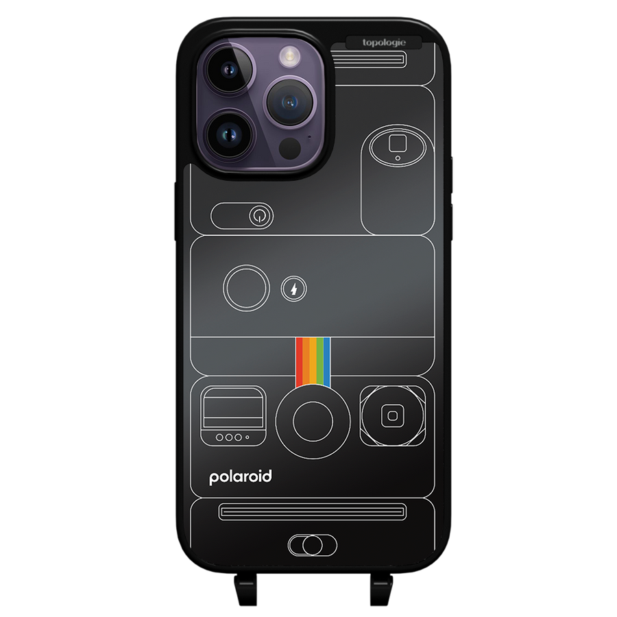 Polaroid x Topologie Bump Phone Case / Matte Black / Black Mirror / Camera Black