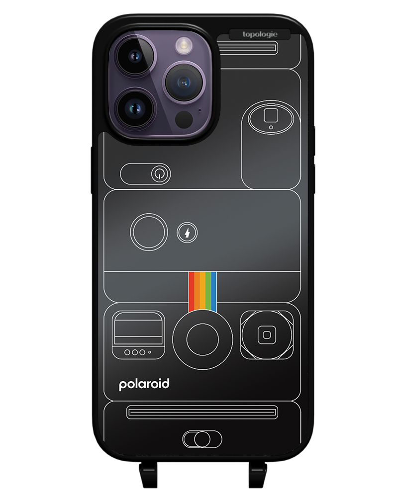 Polaroid x Topologie Bump Phone Case / Matte Black / Black Mirror / Camera Black