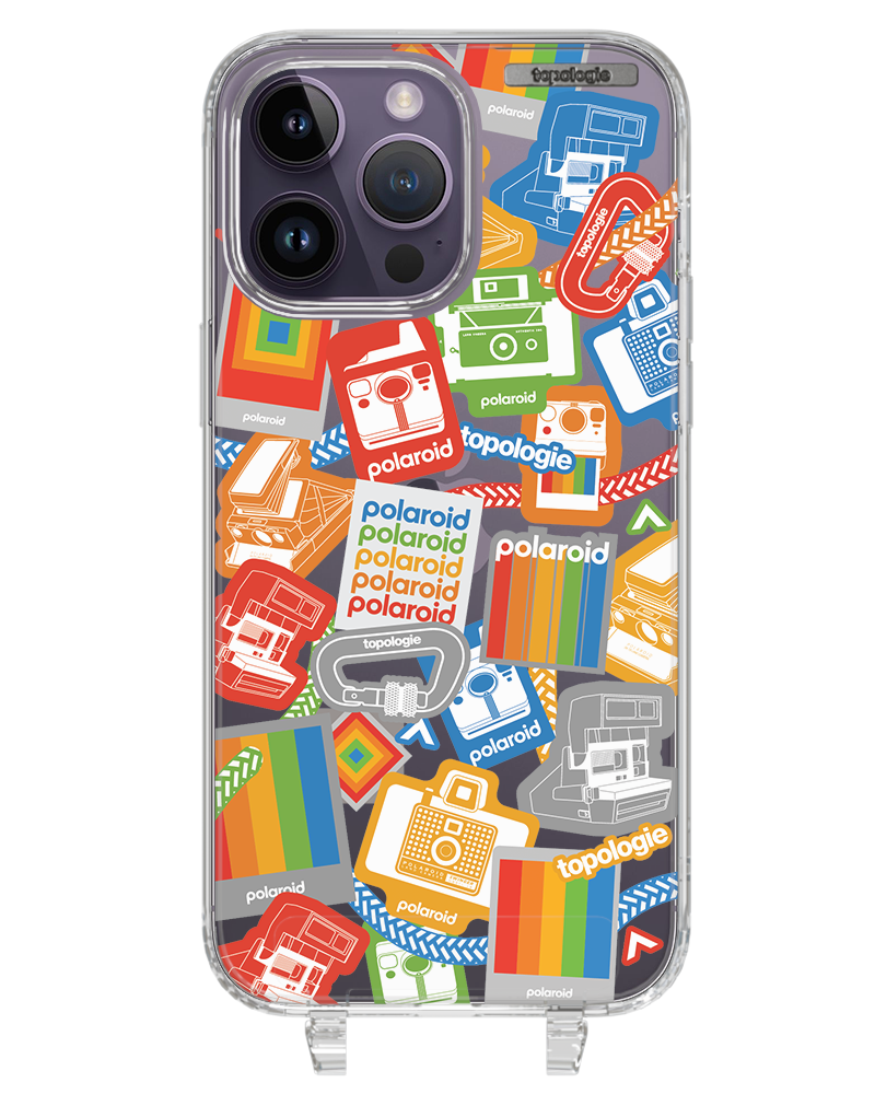 Polaroid x Topologie Bump Phone Case / Clear / Stickers